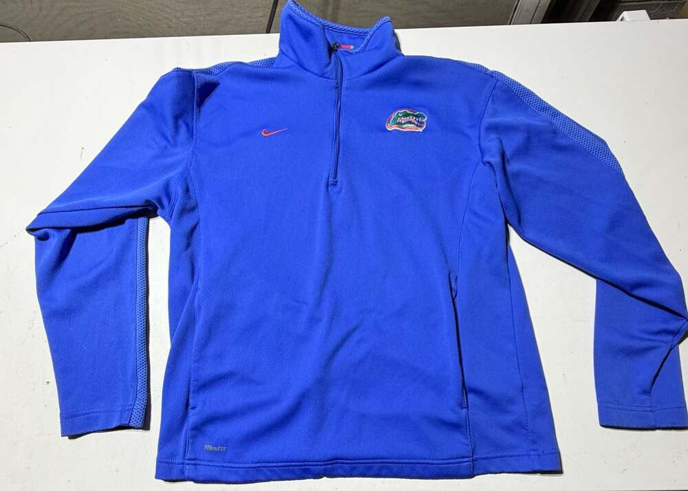 Nike Florida Gators Men's Team FIT-DRY 1/4 Zip Pullover Jacket